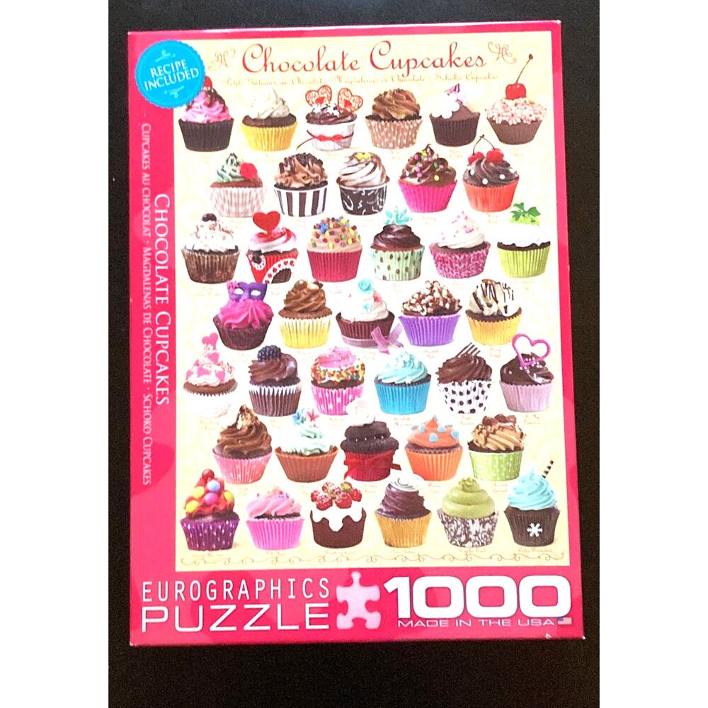 Eurographics Chocolate Cupcakes 1000 Piece Jigsaw Puzzle - Pre-Owned